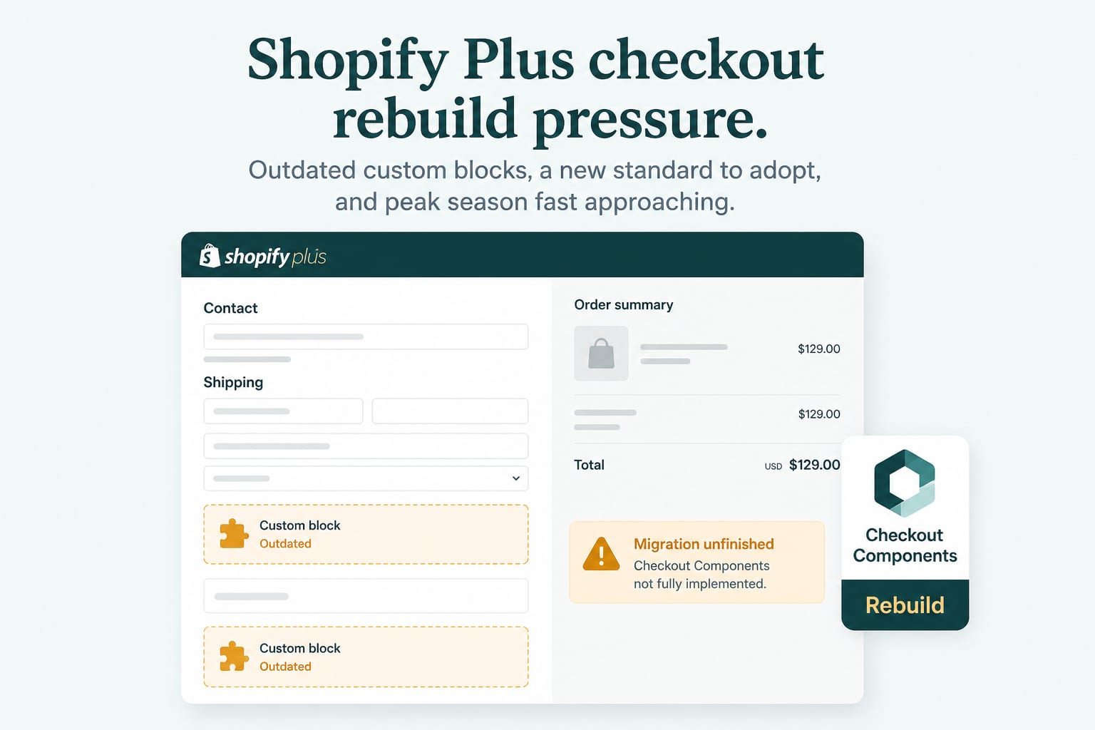 Checkout Components Reached GA on Plus: How to Plan the Rebuild