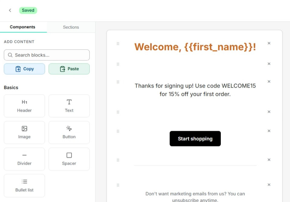 Éditeur e-mail visuel EmailOS